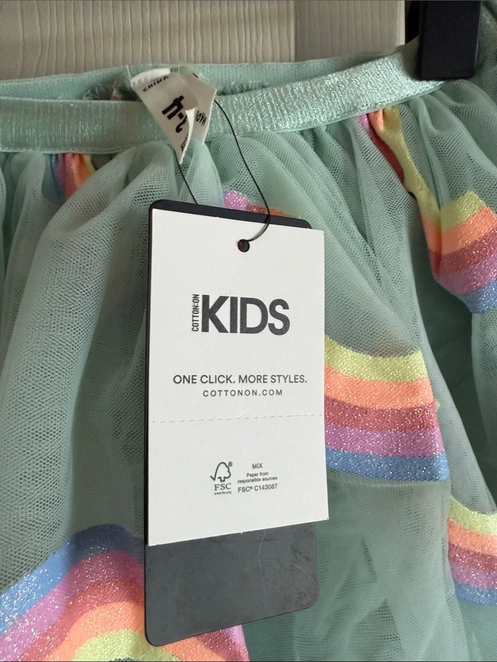 Kids cotton On Tulle Skirt - Mint